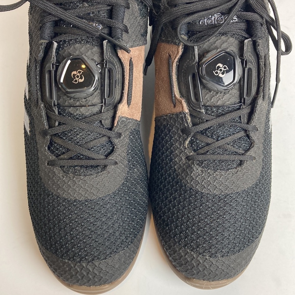 adidas Leistung 16 II BOA Weightlifting Shoes Sz 11 Black Suede Gym CrossFit - Picture 8 of 16
